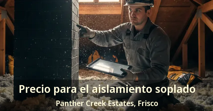 Precio para el aislamiento soplado Panther Creek Estates, Frisco - TX