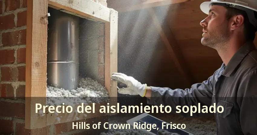 Precio del aislamiento soplado Hills of Crown Ridge, Frisco - TX