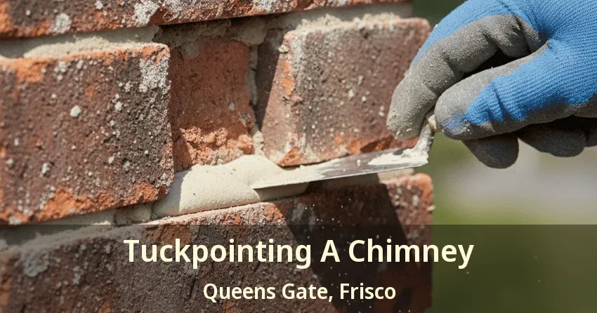 Tuckpointing A Chimney Queens Gate, Frisco - TX