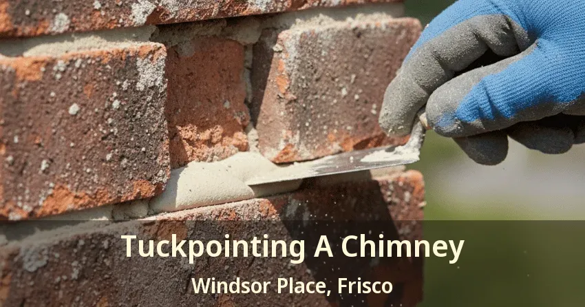 Tuckpointing A Chimney Windsor Place, Frisco - TX