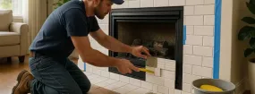Repairing Cracked Fireplace Tiles Waterford Falls, Frisco